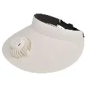 Visera con Ventilador, Blanco, 22cm