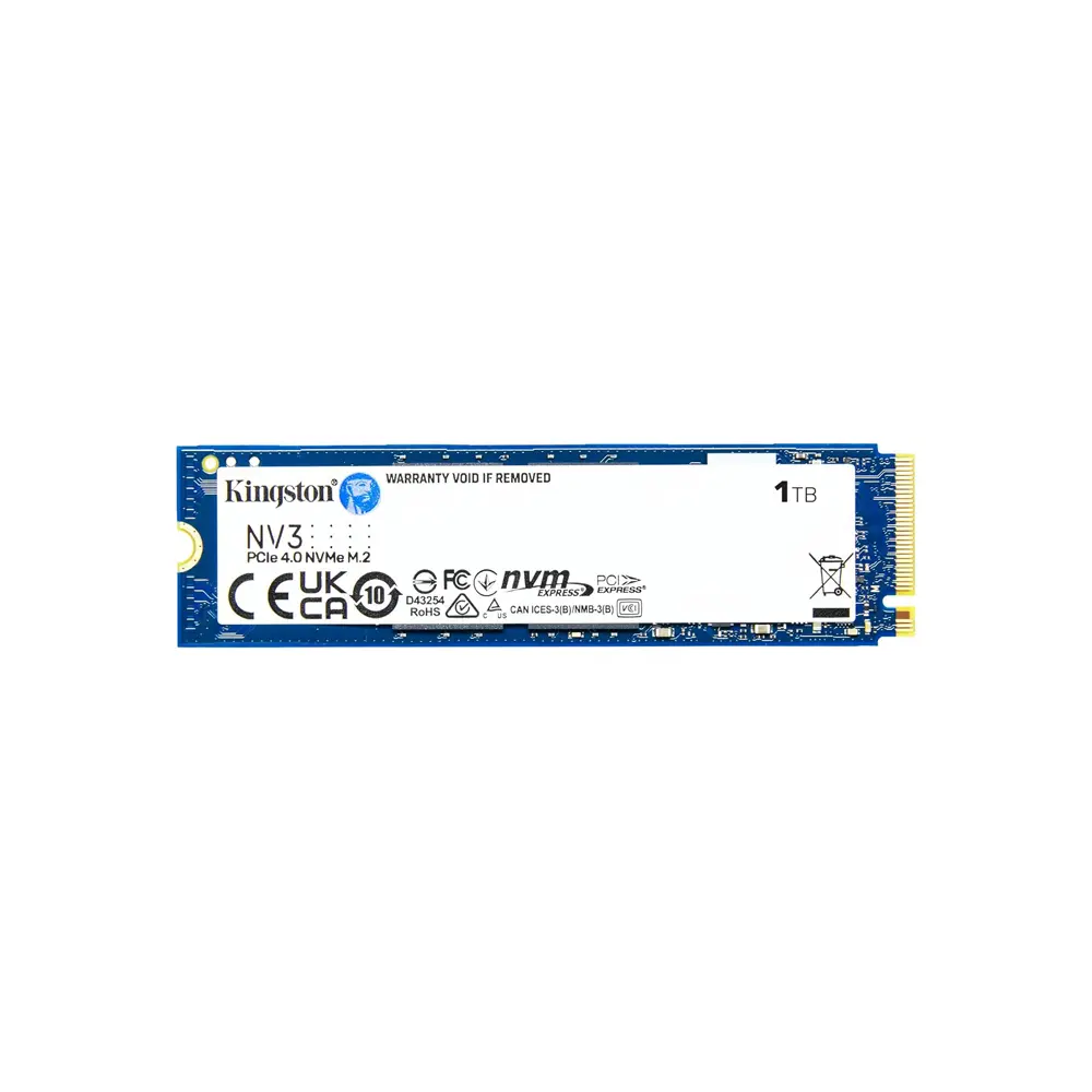 DISCO SOLIDO SSD/KINGSTON 1TB NV3 M.2 2280 NVME SSD UP TO 6000 MB/S