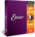 Elixir: Cuerdas de bronce para guitarra acústica 80/20 con recubrimiento Polyweb, extralivianas (.010-.047)