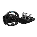 Logitech G 923 - Volante de carreras y pedales para PS 5, PS4 y PC con TRUEFORCE, hasta 1000 Hz de respuesta de fuerza, pedal sensible, control de lanzamiento de embrague dual y cubierta de volante de cuero genuino