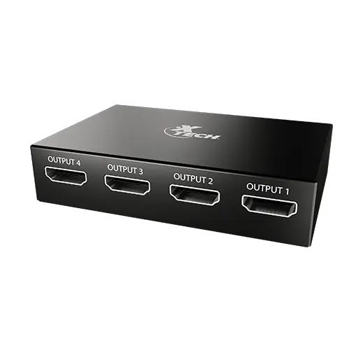 XTECH - Splitter HDMI de 1 entrada a 4 salidas