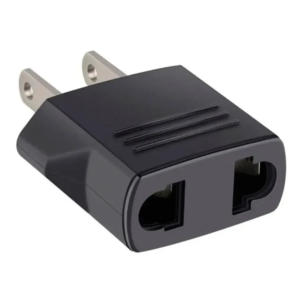 [40524832] Adaptador de Enchufe Steren (Redondo a Plano) 15A - Negro