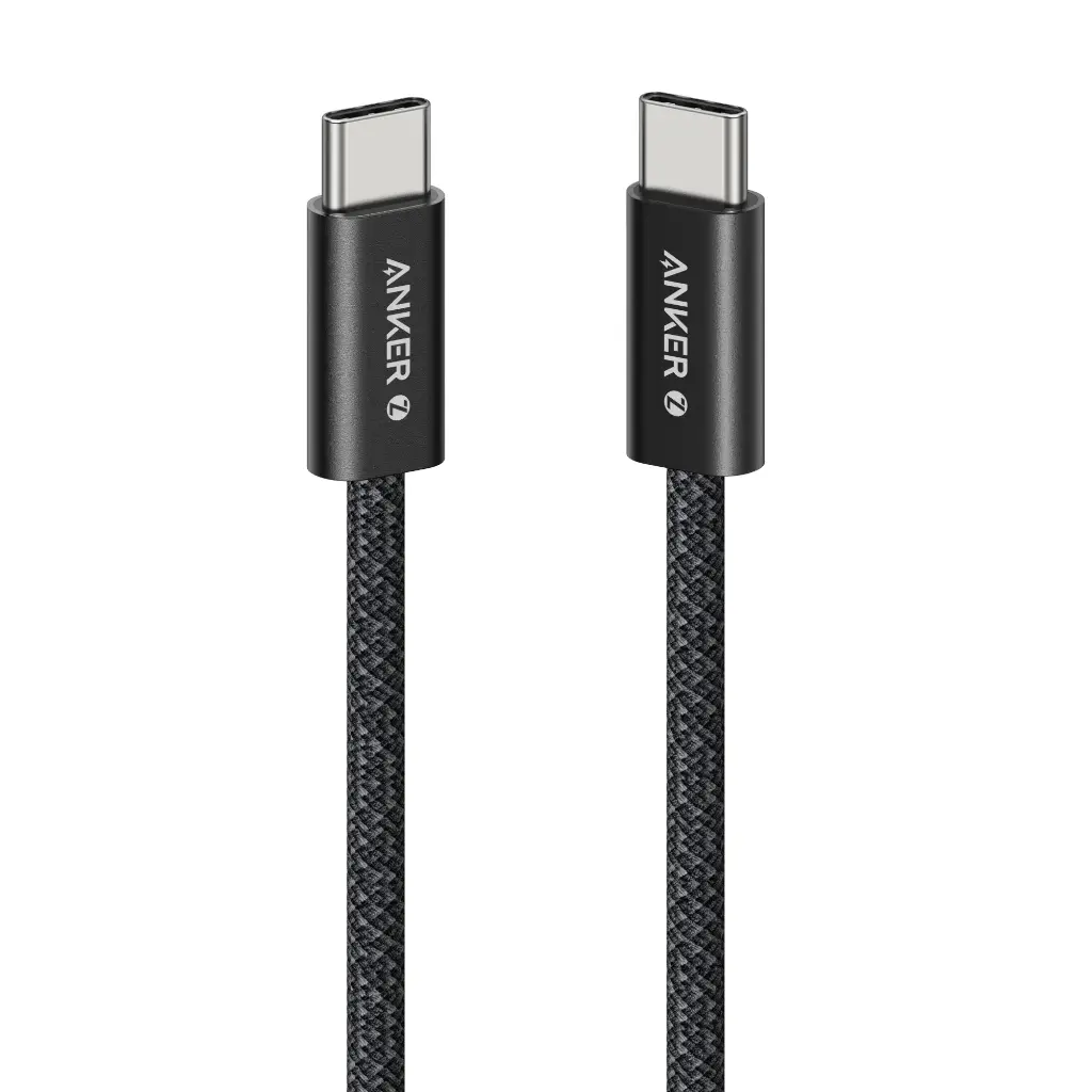 [A8060H21] Cable Anker Zolo USB-C a USB-C 240W Trenzado (3ft/0.9m) (Blanco)
