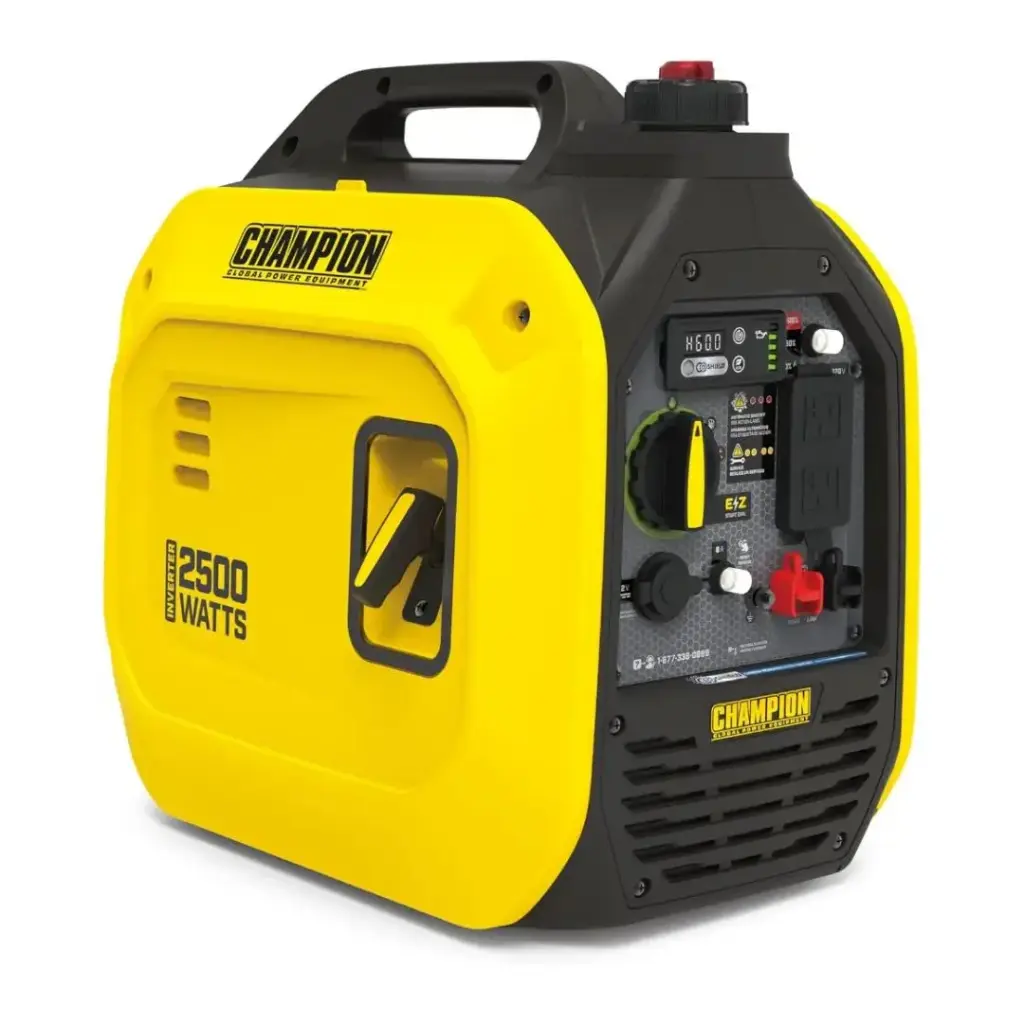 Generador Inverter portátil ultraligero de 2500 vatios con tecnología silenciosa y escudo de CO - Champion Power Equipment