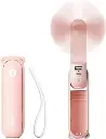 Mini ventilador portátil recargable 3-en-1 (Ventilador, linterna y Power Bank) más de 10 horas de funcionamento, multiposición - Jisulife